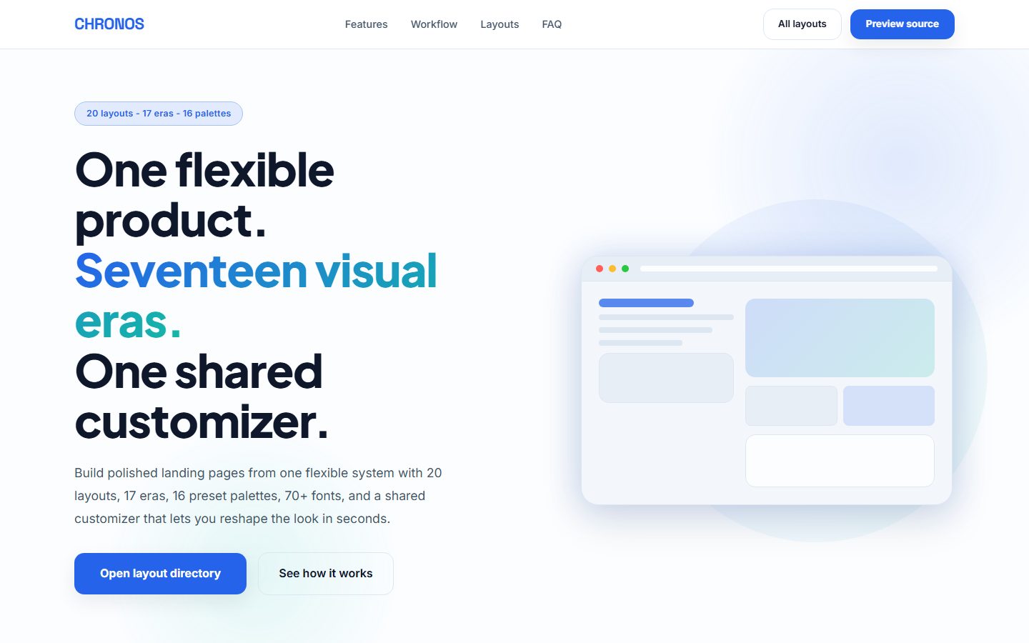 Modern SaaS Landing hero preview